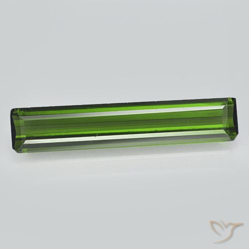 1.94ct Natural Verde terroso Turmalina, Corte Octágono / Esmeralda, VVS-VS, Photo A