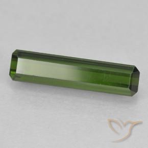 Turmalina Verde oscuro natural de 1.62 ct, Corte Octágono / Esmeralda, VVS