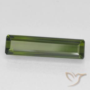 Turmalina Verde oscuro natural de 1.35 ct, Corte Octágono / Esmeralda, VVS