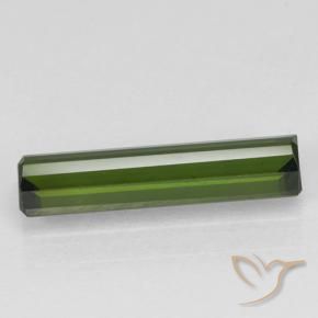 Turmalina Verde oscuro natural de 1.35 ct, Corte Octágono / Esmeralda, VVS