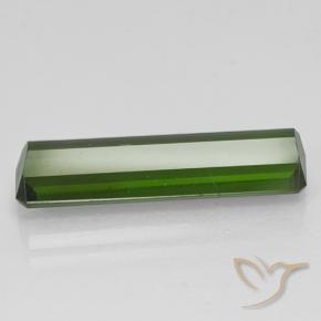 Turmalina Verde oscuro natural de 3.42 ct, Corte Octágono / Esmeralda, VVS