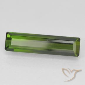 Turmalina Verde oscuro natural de 1.71 ct, Corte Octágono / Esmeralda, VVS