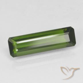 Turmalina Verde oscuro natural de 1.27 ct, Corte Octágono / Esmeralda, VVS
