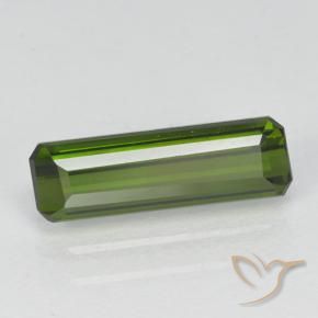 Turmalina Verde oscuro natural de 1.34 ct, Corte Octágono / Esmeralda, VVS