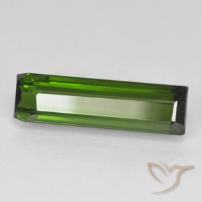 Turmalina Verde oscuro natural de 2.37 ct, Corte Octágono / Esmeralda, VVS