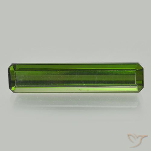 2.02ct Natural Verde oscuro Turmalina, corte esmeralda, VVS-VS