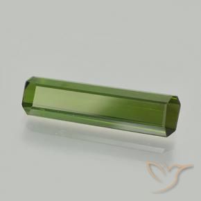 Turmalina Verde oscuro natural de 1.60 ct, Corte Octágono / Esmeralda, VVS-VS