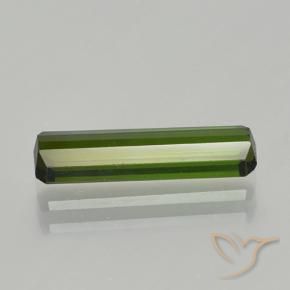 Turmalina Verde oscuro natural de 1.60 ct, Corte Octágono / Esmeralda, VVS-VS