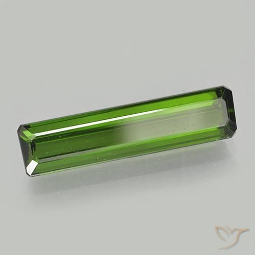 Turmalina Verde terroso natural de 2.27 ct, Corte Octágono / Esmeralda, VVS-VS