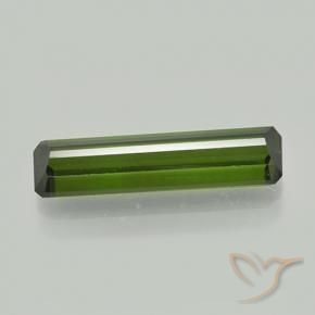 Turmalina Verde oscuro natural de 2.16 ct, Corte Octágono / Esmeralda, VVS-VS