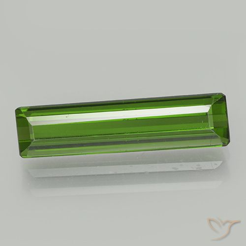 1.93ct Natural Verde oscuro Turmalina, corte esmeralda, VVS-VS