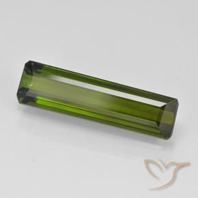 Turmalina Verde oscuro natural de 1.59 ct, Corte Octágono / Esmeralda, VS