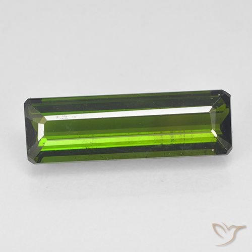 Turmalina Verde alga natural de 2.71 ct, Corte Octágono / Esmeralda, VVS-VS
