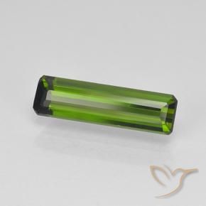 Turmalina Verde oscuro natural de 1.11 ct, Corte Octágono / Esmeralda, VVS-VS