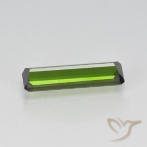 Turmalina Verde oscuro natural de 1.11 ct, Corte Octágono / Esmeralda, VVS-VS