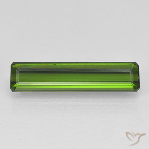 2.09ct Natural Verde alga Turmalina, corte esmeralda, VVS-VS