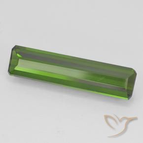 Turmalina Verde oscuro natural de 1.92 ct, Corte Octágono / Esmeralda, VVS-VS