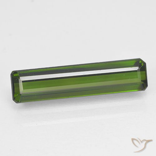 2.17ct Natural Verde alga turmalina, Corte Octágono / Esmeralda, VVS-VS, Photo A