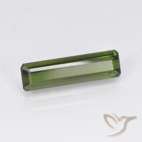 Turmalina Verde oscuro natural de 1.63 ct, Corte Octágono / Esmeralda, VVS