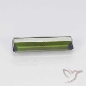 Turmalina Verde oscuro natural de 1.63 ct, Corte Octágono / Esmeralda, VVS