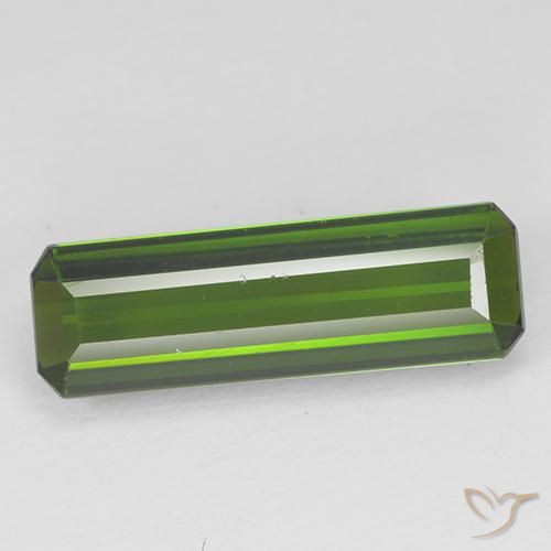 1.81ct Natural Verde alga Turmalina, corte esmeralda, VVS-VS