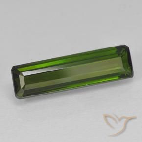 Turmalina Verde terroso oscuro natural de 2.63 ct, Corte Octágono / Esmeralda, VVS-VS