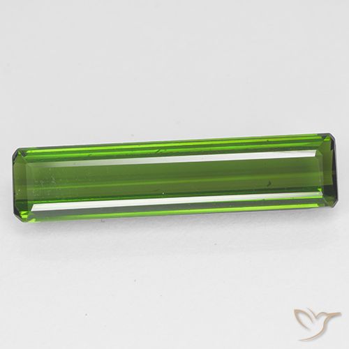 2.71ct Natural Verde oscuro turmalina, corte esmeralda, VVS-VS