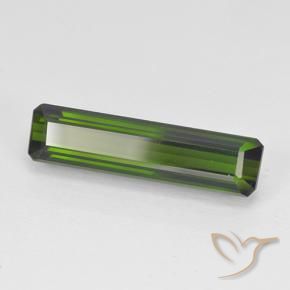 Turmalina Verde oscuro natural de 3.44 ct, Corte Octágono / Esmeralda, VVS-VS