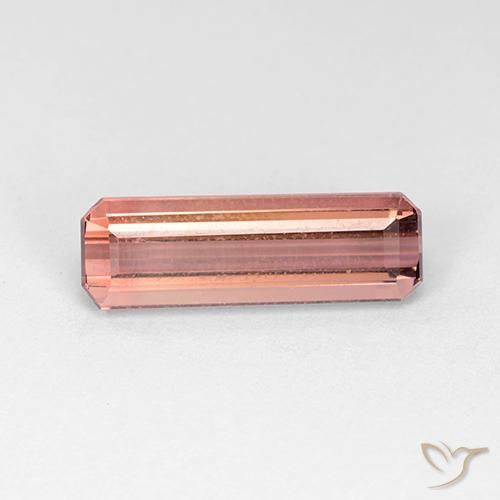 Turmalina Rosado naranja natural de 2.91 ct, Corte Octágono / Esmeralda, VVS-VS
