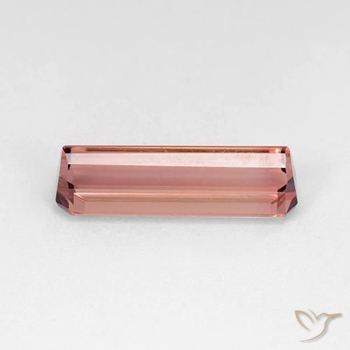 Turmalina Rosado naranja natural de 2.91 ct, Corte Octágono / Esmeralda, VVS-VS