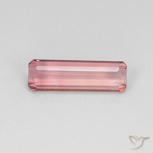 1.99ct Natural Rosado medio Turmalina, corte esmeralda, VS