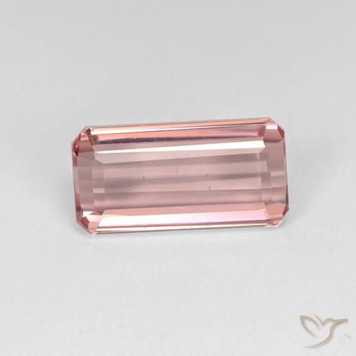 Turmalina Rosado claro natural de 3.00 ct, Corte Octágono / Esmeralda, VVS-VS