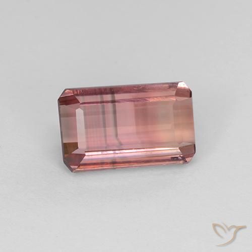 Turmalina Rosado intenso natural de 2.16 ct, Corte Octágono / Esmeralda, VVS-VS