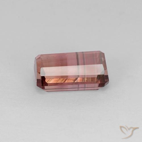 Turmalina Rosado intenso natural de 2.16 ct, Corte Octágono / Esmeralda, VVS-VS