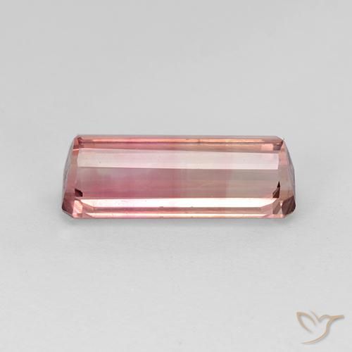 Turmalina Rosado naranja natural de 3.37 ct, Corte Octágono / Esmeralda, VVS-VS