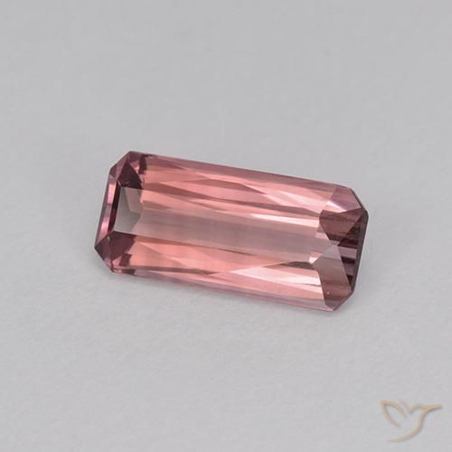 Turmalina Rosa oscuro natural de 0.97 ct, Corte Octágono / Esmeralda, VVS-VS