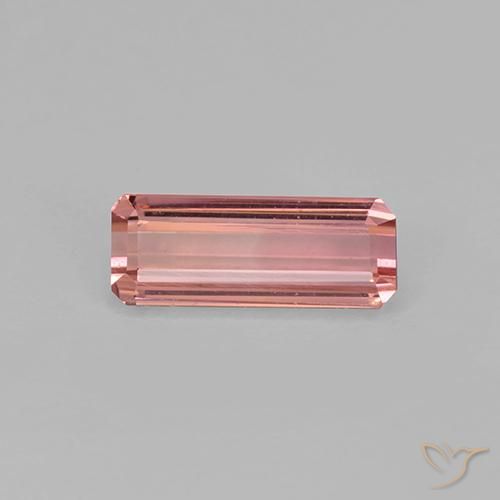 Turmalina Rosado rojizo natural de 0.93 ct, Corte Octágono / Esmeralda, VVS-VS