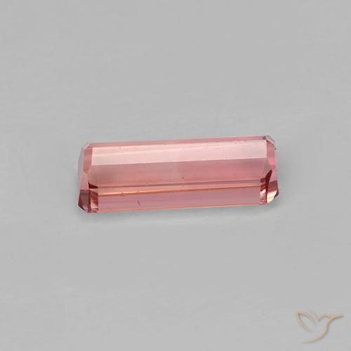 Turmalina Rosado rojizo natural de 0.93 ct, Corte Octágono / Esmeralda, VVS-VS