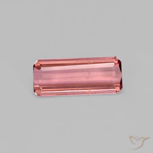 Turmalina Rosado palo de rosa natural de 0.93 ct, Corte Octágono / Esmeralda, VVS-VS