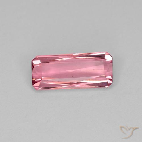 1.55ct Natural Rosado intenso Turmalina, Corte Octágono / Esmeralda, VVS-VS, Photo A
