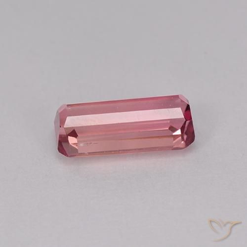 Turmalina Tono rosado cálido natural de 1.10 ct, Corte Octágono / Esmeralda, VS
