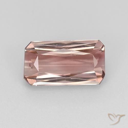 1.84ct Natural Rosado naranja turmalina, corte esmeralda, VS