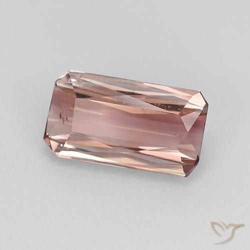 Turmalina Rosado naranja natural de 1.84 ct, Corte Octágono / Esmeralda, VS