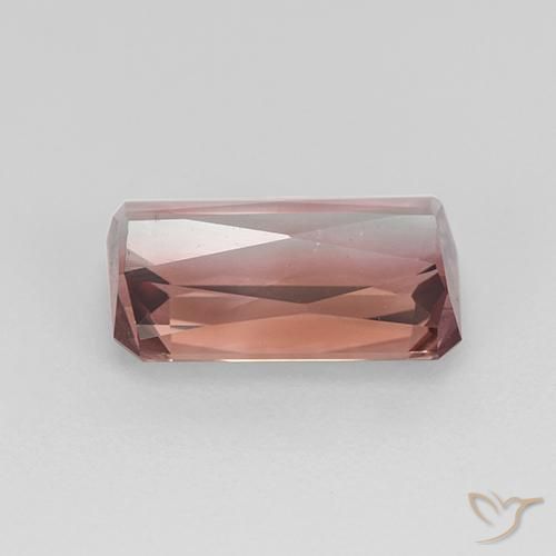 Turmalina Rosado naranja natural de 1.84 ct, Corte Octágono / Esmeralda, VS
