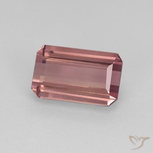 Turmalina Rosado medio natural de 1.14 ct, Corte Octágono / Esmeralda, VVS-VS
