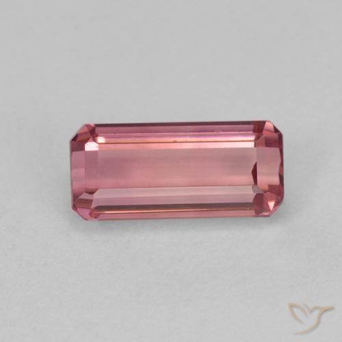 1.03ct Natural Rosado naranja Turmalina, corte esmeralda, VVS-VS