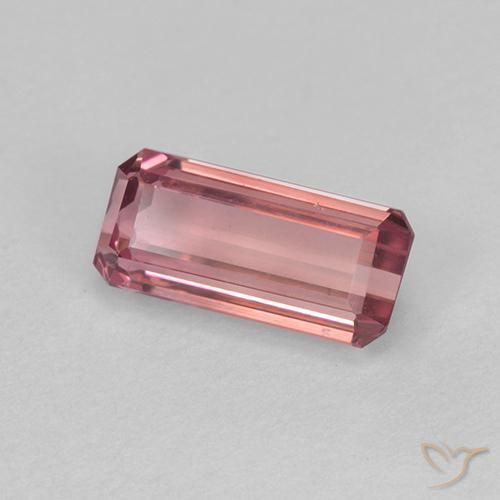 Turmalina Rosado naranja natural de 1.03 ct, Corte Octágono / Esmeralda, VVS-VS