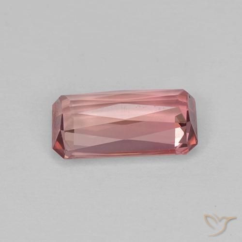 Turmalina Rosado medio natural de 1.21 ct, Corte Octágono / Esmeralda, VVS-VS