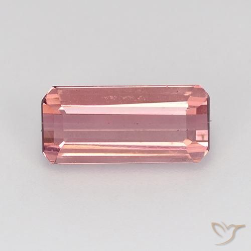 1.65ct Natural Rosado Bubblegum Turmalina, corte esmeralda, VVS-VS