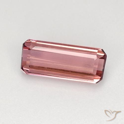 1.26ct Natural Rojo ponche de frutas Turmalina, corte esmeralda, VVS